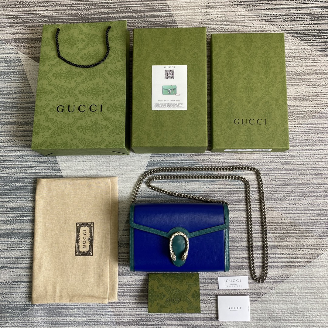 Gucci Dionysus Mini Chain Bag Shoulder Bag 401231 Blue